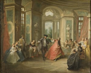 Blindemannetje door Nicolas Lancret